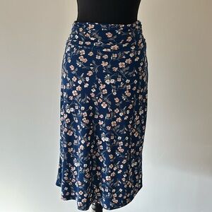 Gilli Blue Black Midi Pencil Skirt for Casual Wear